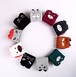 Гольфи - сірі панчохи Лисичка з вушками, фото 4