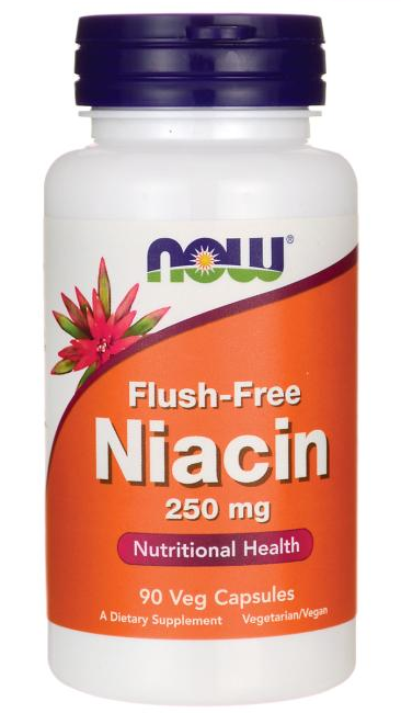 Ніацин вітамін B-3 Now Foods Niacin flush free vitamin B3 500mg 100vcap, фото 1
