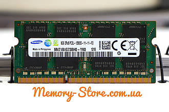 Оперативна пам'ять для ноутбука SAMSUNG DDR3 8GB PC3L-12800S 1.35 V SODIMM (б/у)