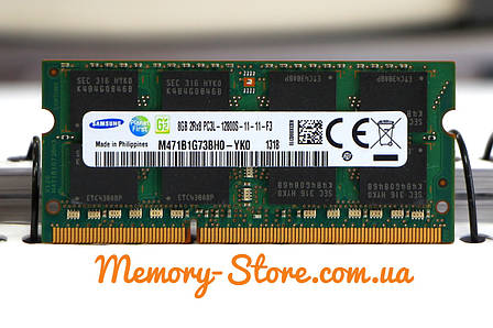 Оперативна пам'ять для ноутбука SAMSUNG DDR3 8GB PC3L-12800S 1.35 V SODIMM (б/у), фото 1