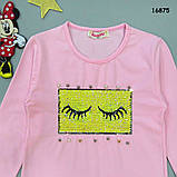 Кофта "Вічка" для дівчинки (двосторонні паєтки). 6, 7 років, фото 2