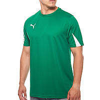 Футболка спортивна чоловіча Puma T-Shirt Team 701269 05 (зелений, поліестер, для тренувань, логотип пума)