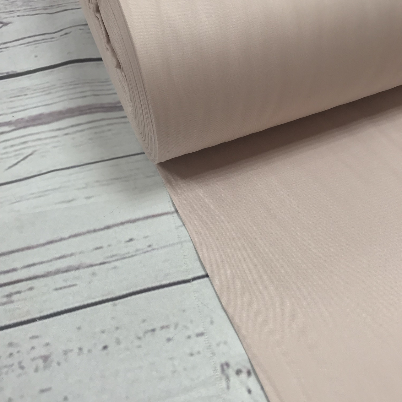 Ткань поплин De Luxe, однотонная пудра бежевая (ТУРЦИЯ шир. 2,4 м) №32-40b ОТРЕЗ (1,3*2,4), фото 1