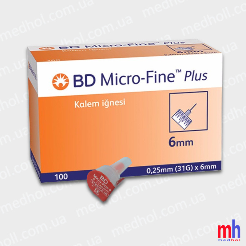 Иглы для шприц ручек BD Micro-Fine Plus 6 mm №100 - фото 2 - id-p746871208