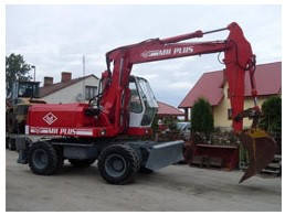 Пневмоколісний екскаватор O&K масою 14,3 тонн