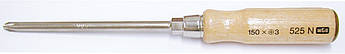 Викрутка PH з дерев'яна яною ручкою DIN ISO 8764 PH 1 WGB Німеччина