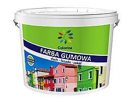 Гумова фарба для дахів "Colorina" 3,6 кг. (RAL 3005 вишнева)