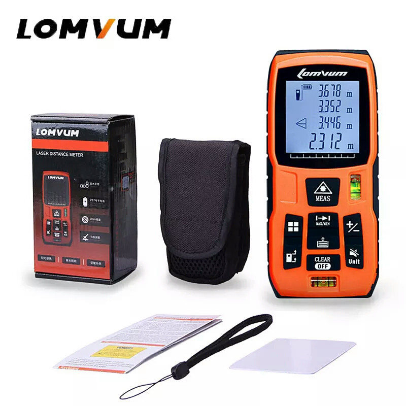 Найнижча ціна Lomvum LV40 (40 метрів) Професійний лазерний далекомір, рулетка