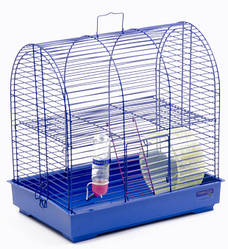 Природа Клітка «Роккі з колесом» для дрібних декоративних гризунів 37х28х36 см