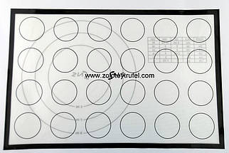 Двосторонній килимок для "Макаронс" і розміткою 12-23 см