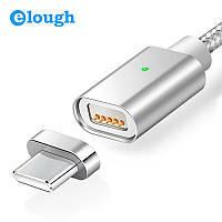 Elough E04 магнитный кабель USB Type-C серебристый