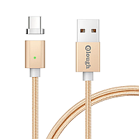 Elough E04 магнитный кабель USB Type-C золотистый