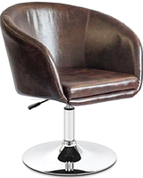Крісло для майстра, крісло перукарське (МУРАТ23 коричневий), на пневматиці