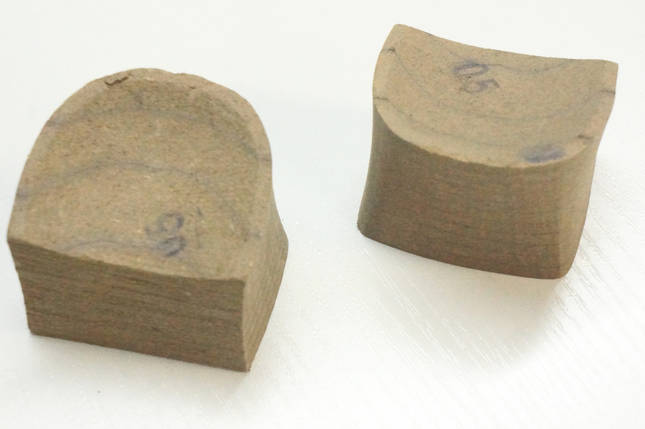 Каблук дерев'яний (мазанит) жіночий №05 (висота-4,5 мм), фото 2