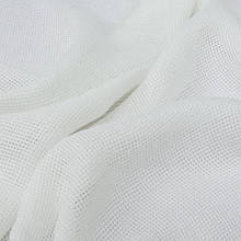 Тюль-ріжечка-сітка, однотонний біло-молочний