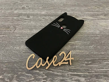 Гумовий 3D чохол для Xiaomi Mi 6X Усики чорний