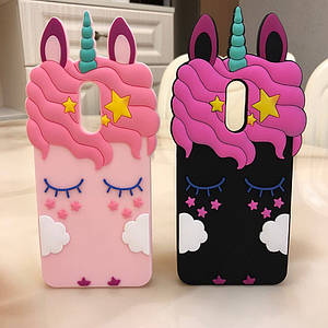 Гумовий 3D чохол для LG Q8 2018 (3 різновиди)