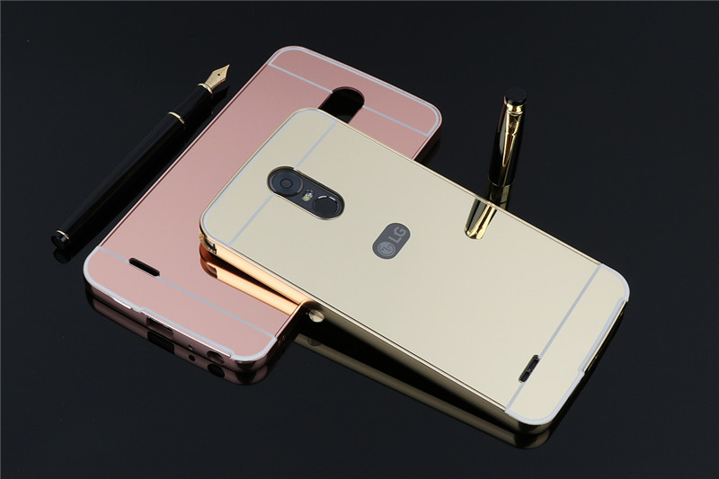 Металевий дзеркальний чохол бампер Mirror для LG G7 Fit (4 кольори)