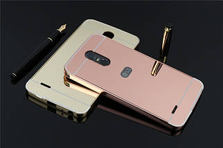 Металевий дзеркальний чохол бампер Mirror для LG G7 Fit (4 кольори) , фото 4