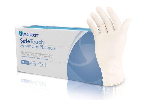 Medicom рукавички нітрилові без пудри Platinum білі (XS/S/M100 шт.), фото 1