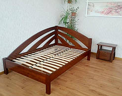 Кутове дерев'яне ліжко-тахта Веселка