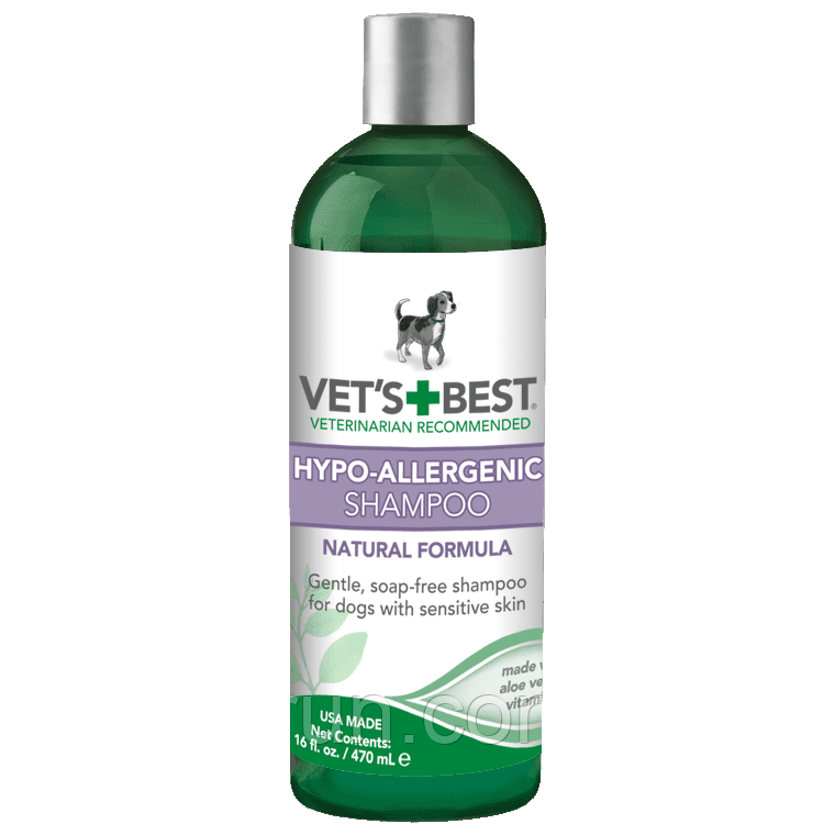 Vet's Best Hypo-Allergenic Shampoo Шампунь гіпоалергенний, для чутливої шкіри, 470 мл