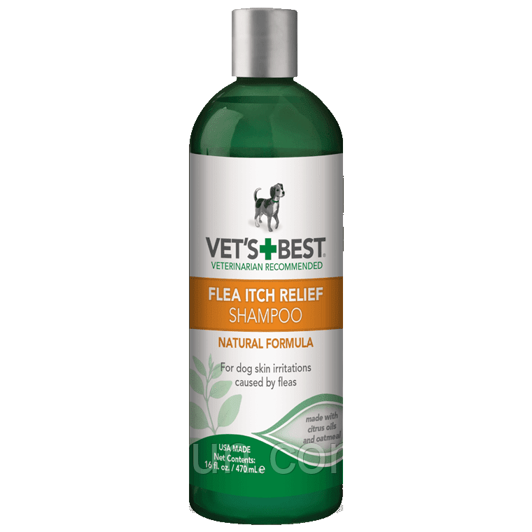 Vet's Best Flea Itch Relief Shampoo Заспокійливий шампунь від укусів бліх, 470 мл