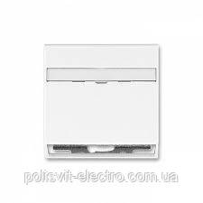 Компьютерная розетка одинарная ABB Neo RJ-45, белый/белый лёд - фото 1 - id-p747021465