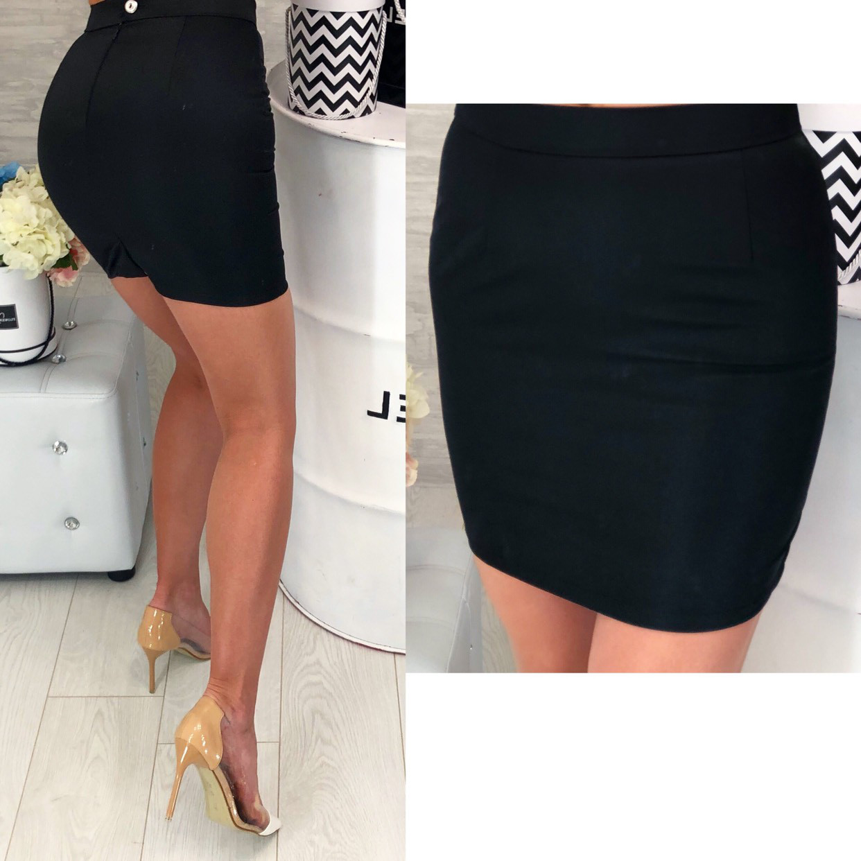 Юбка Мемори 316 Короткая Черная — Купить Недорого на Bigl.ua (747027583)