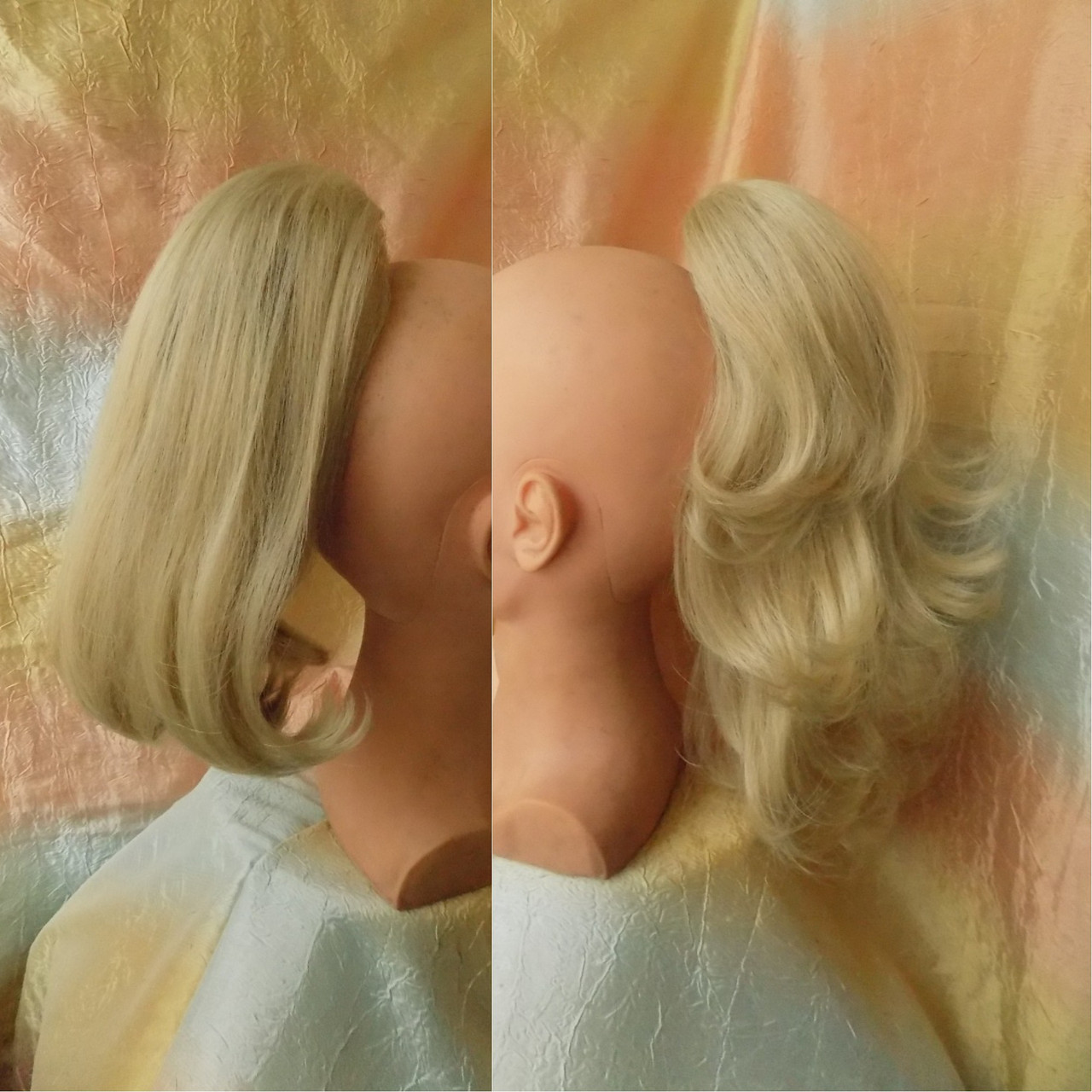 Хвіст двосторонній на крабі перлинний блонд Т95-122, фото 1