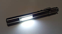 Лазер-Фонар 935 2 в 1 (Фонар, Лазер), COB, 1xAA, скоба