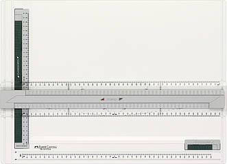 Дошка креслярська з рейсшиною Faber-Castell TK-System drawing board DIN формат А3, 171273