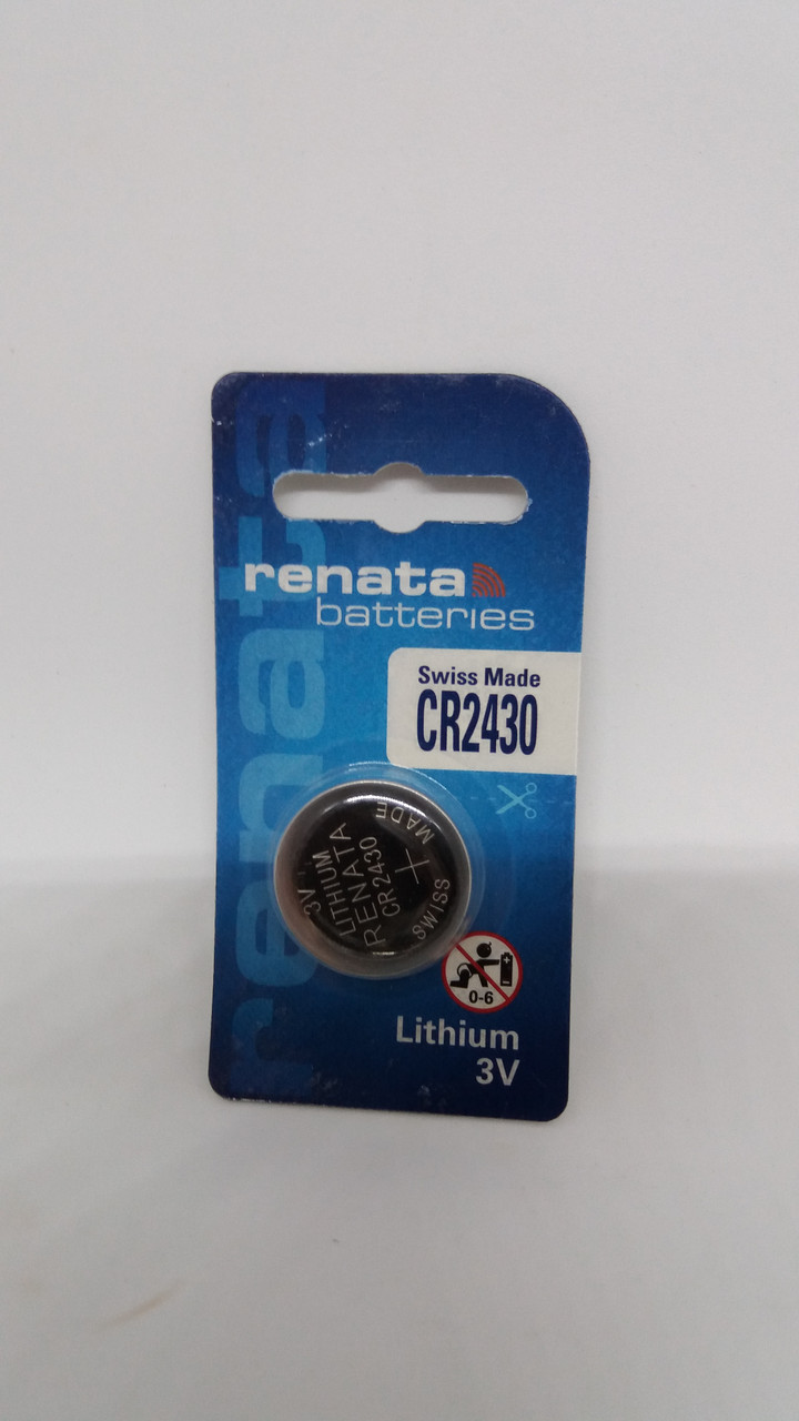 Батарея для годинника. Renata CR2430 3.0 V 200mAh 24mm x 3.0 mm. Літієва