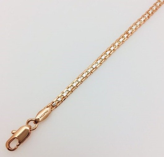 Браслет Бісмарк( покриття родій) D 17 H-3 ювелірна біжутерія Fallon Jewelry