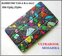 Красива мозаїка чохол книжка Samsung Galaxy Tab A 8.0 2017 SM-T385 SM-T380 Ultrabook бізнес клас