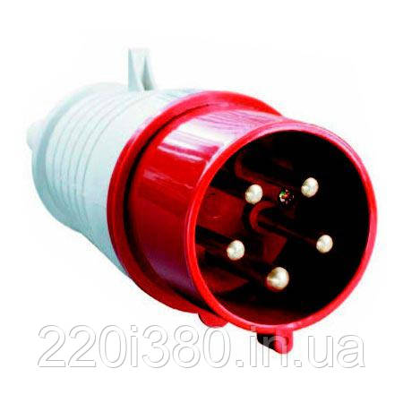 Вилка 015 3Р+РЕ+N, 16A 380В IP44 ІЕК