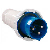 Вилка 033 2Р+РЕ 63A 220В IP54 ІЕК
