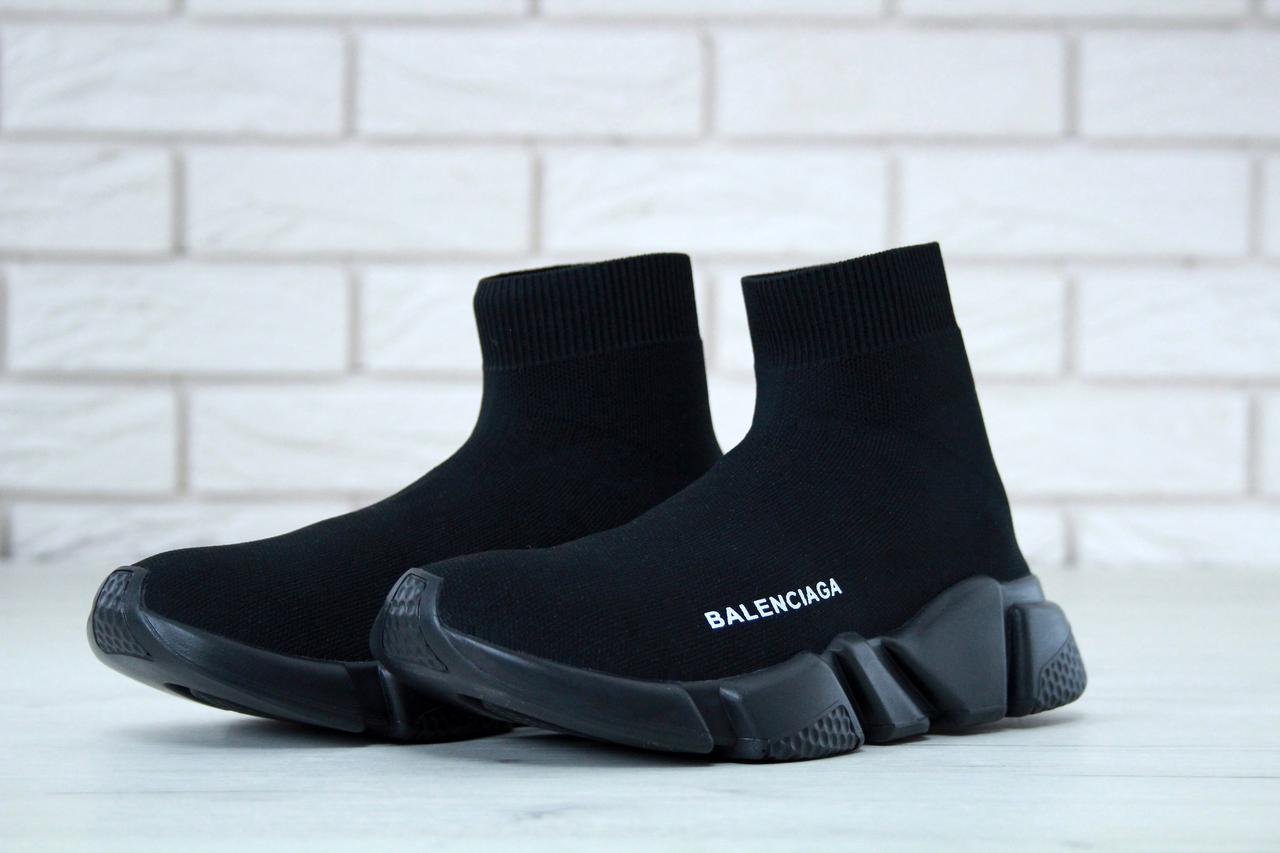 Чоловічі чорні Кросівки Balenciaga Speed Trainers, фото 1