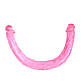 Двосторонній фалловітатор "Double Dong", рожевий, 44х3,5 см., фото 2