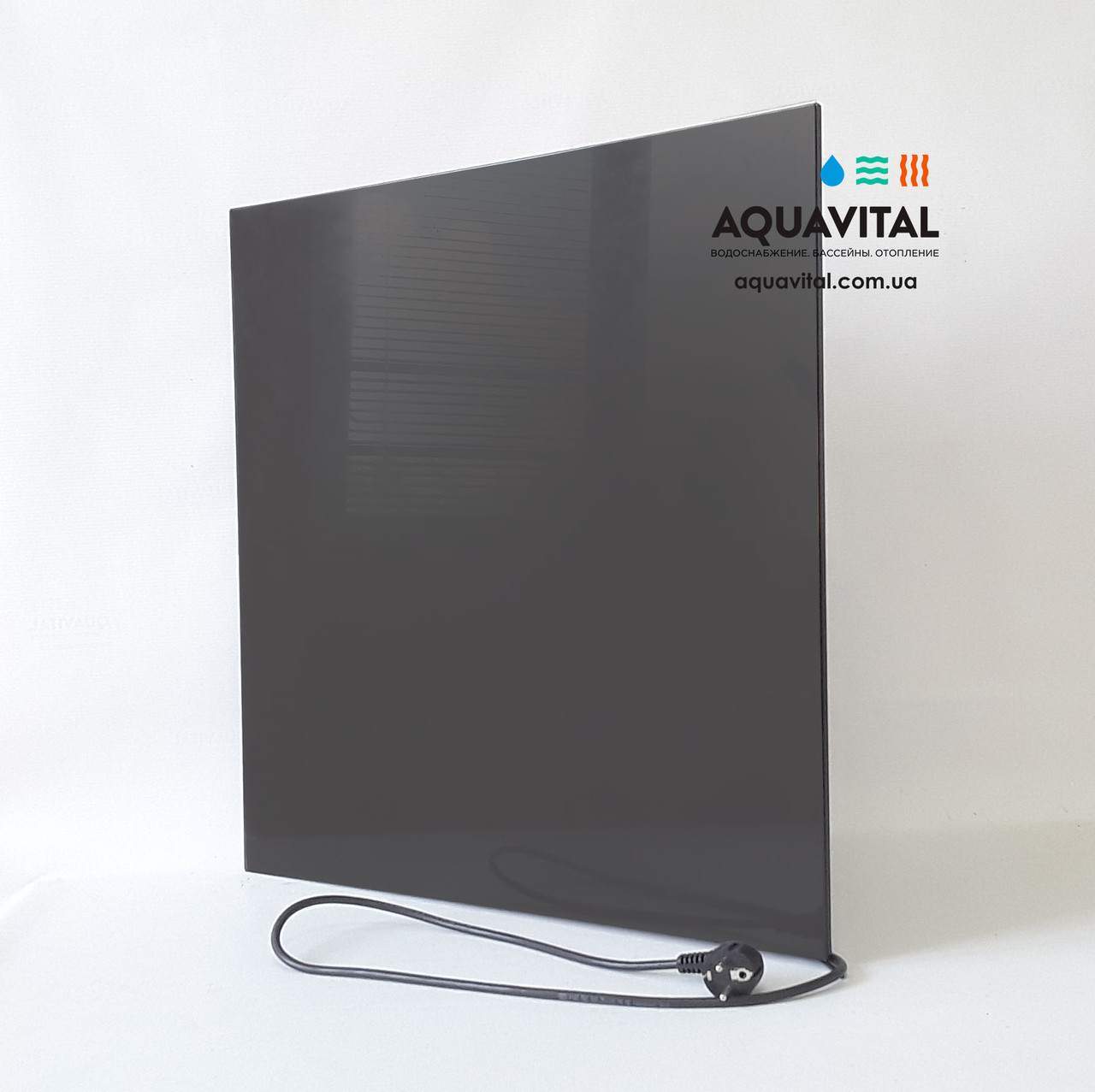 Керамічна опалювальна панель Opal 375 Climat, колір чорний, з терморегулятором