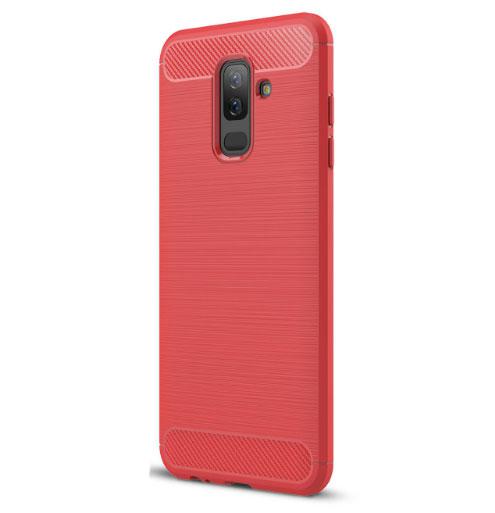 Чохол PRIMO Carbon Fiber Series для Samsung J8 2018 (SM-J810) - Red