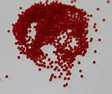 Бісер чеський, мікро. Пресциоза. №15 Колір червоний, прозорий. Шарлотта. арт 38232. Упаковка 10 грам., фото 4