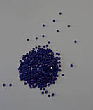 Бісер чеський, мікро. Пресциоза. №13 Колір синій бензин, непрозорий. Шарлотта. арт 38233. Упаковка 10 грам, фото 2