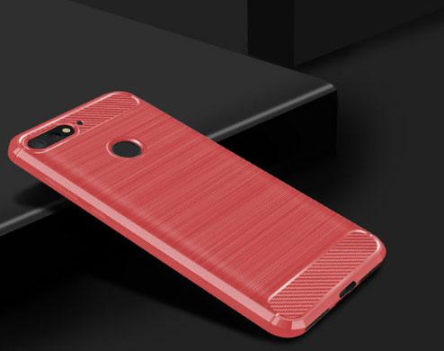 Чохол PRIMO Carbon Fiber Series для Huawei Y6 Prime 2018 - Red