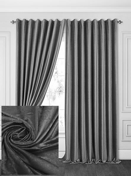 Готові штори "Софт Графіт"