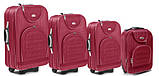 Чемодан дорожній Suitcase 801 міні ( ручна кладь ) 52х35х18 бордовий Дорожный чемодан небольшой с ручкой, фото 2