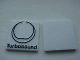 Значок, наклейка, логотип Turbosound 20.8x20.8mm на сітку колонки, фото 3