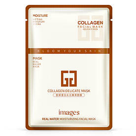 Маска-серветка для особи поживна і зміцнююча з колагеном IMAGES Collagen Delicate Mask (30г)