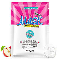 Маска-салфетка для лица увлажняющая с яблоком IMAGES Beautiful Muscle Mask (25г)