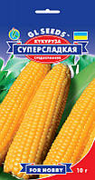 Кукурудза Суперсолодка врожайна дощовостійка середньоранна сорт із великими зернами, паковання 10 г